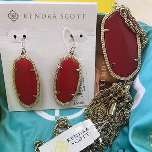 Kendra Scott set. Rayne necklace and Elle